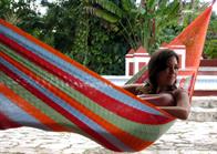 Rede Mexicana em algodão, revestida para uso exterior. No. C4