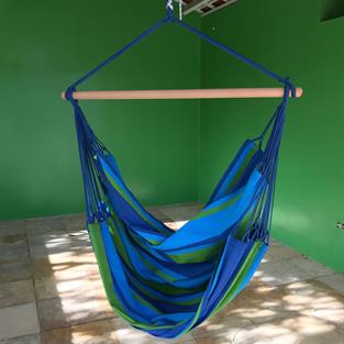 Azur - Rede-Cadeira Azul em fibra sintética resistente ao clima