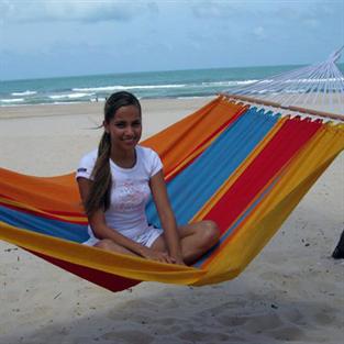 Tenda - Rede de verão com barras redondas de 118 cm de largura.