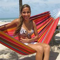 Rede Guatemalamix em tecido colorido para casa e jardim