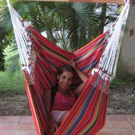 Rede de Tecido com desenho Mexico. Dv487.